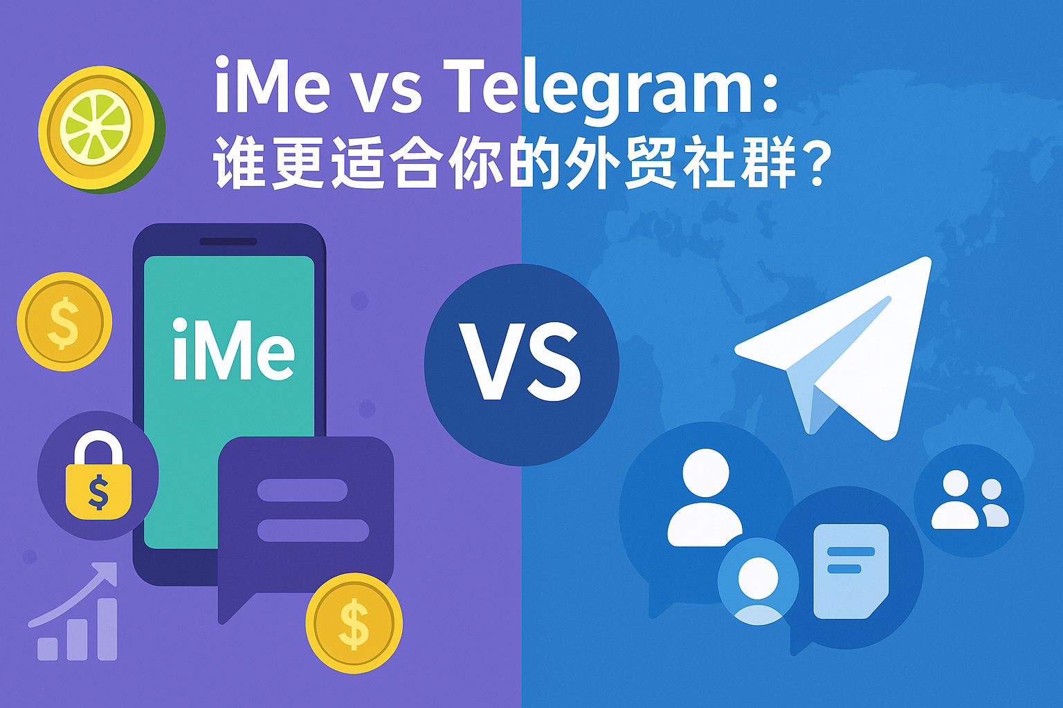 外贸社群首选：iMe还是Telegram？